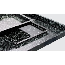 Konvektomatenblech GN 1/1 Stahlblech 1 mm Granit-Emaille schwarz  H 20 mm Produktbild