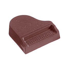 Schokoladenform  • Klavier | 18 Mulden | Muldenmaß 37 x 36 x H 12 mm  L 275 mm  B 175 mm Produktbild