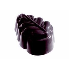 Schokoladenform  • Blatt | 24 Mulden | Muldenmaß 37 x 27 x H 18 mm  L 275 mm  B 135 mm Produktbild