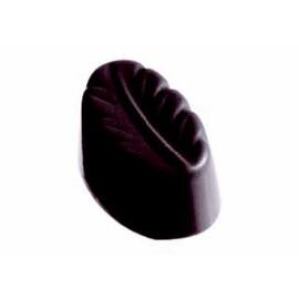 Schokoladenform  • Blatt | 24 Mulden | Muldenmaß 38 x 22 x H 15 mm  L 275 mm  B 135 mm Produktbild