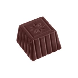Schokoladenform  • quadratisch | 24 Mulden | Muldenmaß 27 x 27 x H 18 mm  L 275 mm  B 135 mm Produktbild