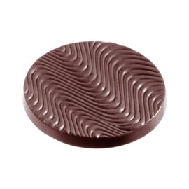 Schokoladenform  • rund | 11 Mulden | Muldenmaß Ø 49 x 4 mm  L 275 mm  B 135 mm Produktbild