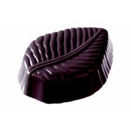 Schokoladenform  • Blatt | 15 Mulden | Muldenmaß 49 x 36 x H 13 mm  L 275 mm  B 135 mm Produktbild