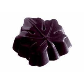 Schokoladenform  • Ahornblatt | 12 Mulden | Muldenmaß 47 x 41 x H 12 mm  L 275 mm  B 135 mm Produktbild