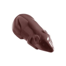 Schokoladenform  • Maus  • Hund | 21 Mulden | Muldenmaß 68 x 33 x H 19 mm  L 275 mm  B 135 mm Produktbild
