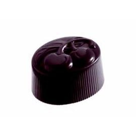 Schokoladenform  • oval | 24 Mulden | Muldenmaß 33 x 24 x H 20 mm  L 275 mm  B 135 mm Produktbild