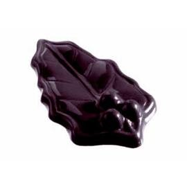 Schokoladenform  • Mistelblatt | 14 Mulden | Muldenmaß 57 x 32 x H 7 mm  L 275 mm  B 135 mm Produktbild