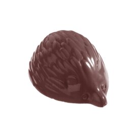 Schokoladenform  • Igel | 12 Mulden | Muldenmaß 52 x 38 x H 23 mm  L 275 mm  B 135 mm Produktbild