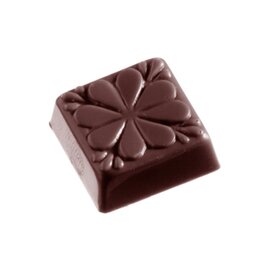 Schokoladenform  • quadratisch | 24 Mulden | Muldenmaß 27 x 27 x H 11 mm  L 275 mm  B 135 mm Produktbild