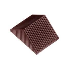 Schokoladenform  • dreieckig | 21 Mulden | Muldenmaß 40 x 29 x H 20 mm  L 275 mm  B 135 mm Produktbild