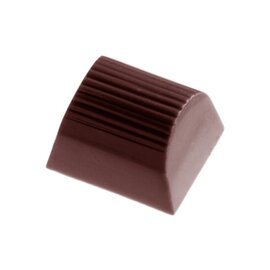 Schokoladenform  • rechteckig  • halbrund | 24 Mulden | Muldenmaß 29 x 25 x H 19 mm  L 275 mm  B 135 mm Produktbild