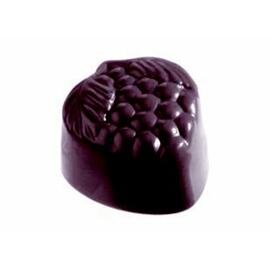 Schokoladenform  • Erdbeere  • Himbeere | 24 Mulden | Muldenmaß 30 x 27 x H 18 mm  L 275 mm  B 135 mm Produktbild
