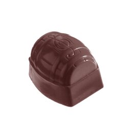 Schokoladenform  • oval | 24 Mulden | Muldenmaß 32 x 28 x H 23 mm  L 275 mm  B 135 mm Produktbild