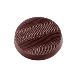 Schokoladenform  • rund | 18 Mulden | Muldenmaß Ø 39 x 5 mm  L 275 mm  B 135 mm Produktbild