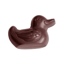 Schokoladenform  • Ente | 18 Mulden | Muldenmaß 35 x 29 x H 11 mm  L 275 mm  B 135 mm Produktbild