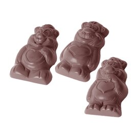 Schokoladenform  • Hamster | 12 Mulden | Muldenmaß 57,9 x 33,9 x H 11,2 mm  L 275 mm  B 135 mm Produktbild