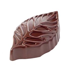 Schokoladenform  • Blatt | 21 Mulden | Muldenmaß 44,5 x 26 x H 13,5 mm  L 275 mm  B 135 mm Produktbild