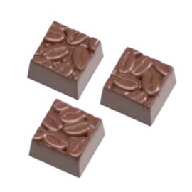 Schokoladenform  • Quader | 21 Mulden | Muldenmaß 27 x 27 x H 16 mm  L 275 mm  B 135 mm Produktbild