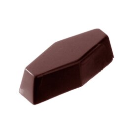 Schokoladenform  • Sechseck | 30 Mulden | Muldenmaß 43 x 21 x H 13 mm  L 275 mm  B 135 mm Produktbild