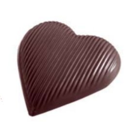 Schokoladenform  • Herz | 2 Mulden | Muldenmaß 145 x 126 x H 20 mm  L 275 mm  B 135 mm Produktbild