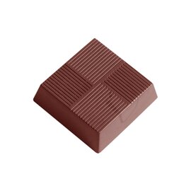 Schokoladenform  • quadratisch  • rechteckig | 18 Mulden | Muldenmaß 33 x 33 x H 10 mm  L 275 mm  B 135 mm Produktbild