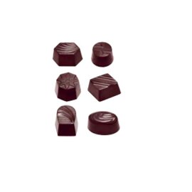 Schokoladenform  • 3 verschiedene Formen | 36 Mulden  L 275 mm  B 135 mm Produktbild