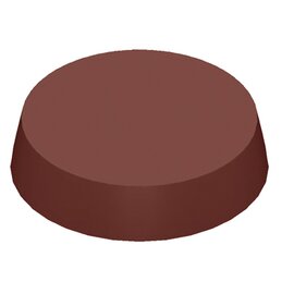 Schokoladenform  • rund | 18 Mulden | Muldenmaß Ø 32 x 7,5 mm  L 275 mm  B 135 mm Produktbild