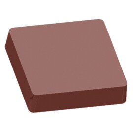 Schokoladenform  • rechteckig | 12 Mulden | Muldenmaß 39 x 40 x H 9 mm  L 275 mm  B 135 mm Produktbild