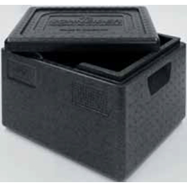 Speisentransportbehälter TOP-BOX GN 1/2 EPP schwarz 19 ltr | 390 mm x 330 mm H 280 mm Produktbild