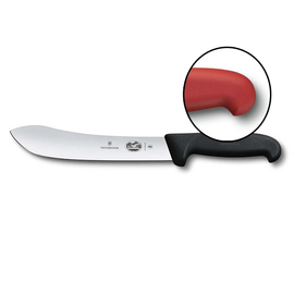 Schlachtmesser FIBROX rot | Klingenlänge 25 cm | glatter Schliff Produktbild