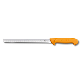 Lachsmesser SWIBO gelb | Klingenlänge 25 cm flexibel | gerade | Kullenschliff Produktbild