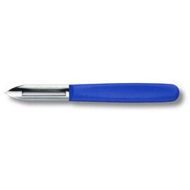 Sparschäler, einschneidig, für Rechtshänder, Polypropylengriff blau Produktbild