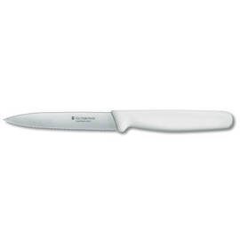 Gemüsemesser mittelspitz Wellenschliff | weiß | Klingenlänge 10 cm Produktbild