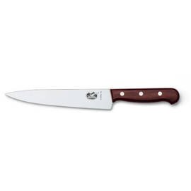 Tranchiermesser breit glatter Schliff  | genietet | braun | Klingenlänge 19 cm Produktbild