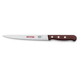 Fischfiliermesser schmal flexibel glatter Schliff  | genietet | braun | Klingenlänge 18 cm Produktbild