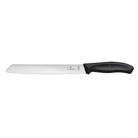 Brotmesser SWISS CLASSIC Grifffarbe schwarz | Wellenschliff Produktbild