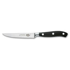 Tomatenmesser|Steakmesser GRAND MAÎTRE gebogene Klinge geschmiedet Wellenschliff | schwarz | Klingenlänge 12 cm Produktbild