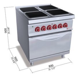 Elektroherd SE9PQ4+FE Gastronorm 400 Volt 23,5 kW | Backofen Produktbild