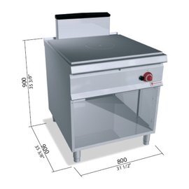 Glühplattenherd SG9TPM 13 kW | geschlossener Schrankbereich|2 Türen Produktbild