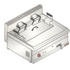 Elektro Backwarenfriteuse TURBO-PASTRY E7F30-8B | 1 Becken 2 Körbe 24 ltr | 400 Volt 12 kW Produktbild