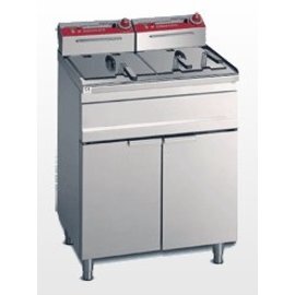 Elektro-Friteuse, 22 ltr., Modell SNACK-STANDING ELT 18+18M Serie "Fast Fry", 2 Halbkörbe, 2 Fettcontainer, 14 kW Produktbild