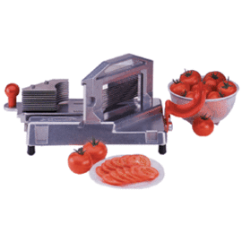Tomatenschneider  H 237 mm • Schnittstärke 5,5 mm | Klingensatz | Tischarretierungswinkel |Strunkentferner Produktbild