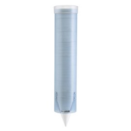 Becherspender transparent arktisblau  L 406 mm | passend für Becher-Ø 57 - 73 mm Produktbild