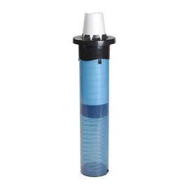 Becherspender Einbaumodell Sentry® Einheitsgröße transparent blau  Ø 134 mm  L 597 mm Produktbild
