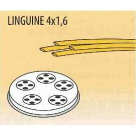 MPF 1,5-Linguine 4x1,6 Matritze für Nudelform LINGUINE 4 x 1,6 m - Einsatz für Nudelmaschine MPF aus Messing-Kupferlegierung Produktbild