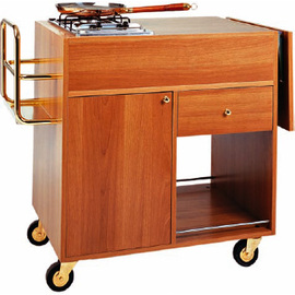 Flambierwagen Gas 1 Kochstelle  L 1050 mm  B 580 mm  H 850 mm Produktbild