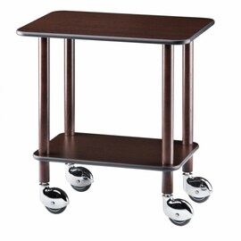 Beistellwagen CL 903W wengé  | 2 Borde  | 4 Lenkrollen Produktbild