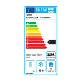 Tiefkühltisch GN4200BT | 553 ltr | 4 Volltüren | 1 Schublade | Aufkantung Produktbild 1 L