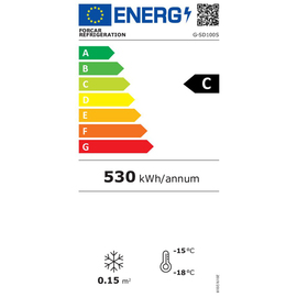 Gefriertruhe G-SD100S mit Glasschiebedeckel | 97 ltr Produktbild 1 L