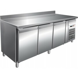 Tiefkühltisch GN3200BT | 417 ltr | 3 Volltüren | 1 Schublade | Aufkantung Produktbild